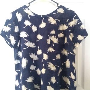 Blue and white shirt